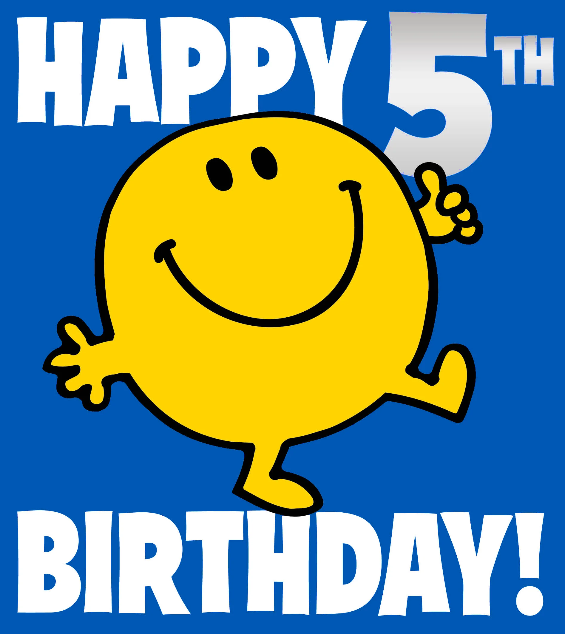 Mr Men & Little Miss Age 5 Birthday Card - Image 5