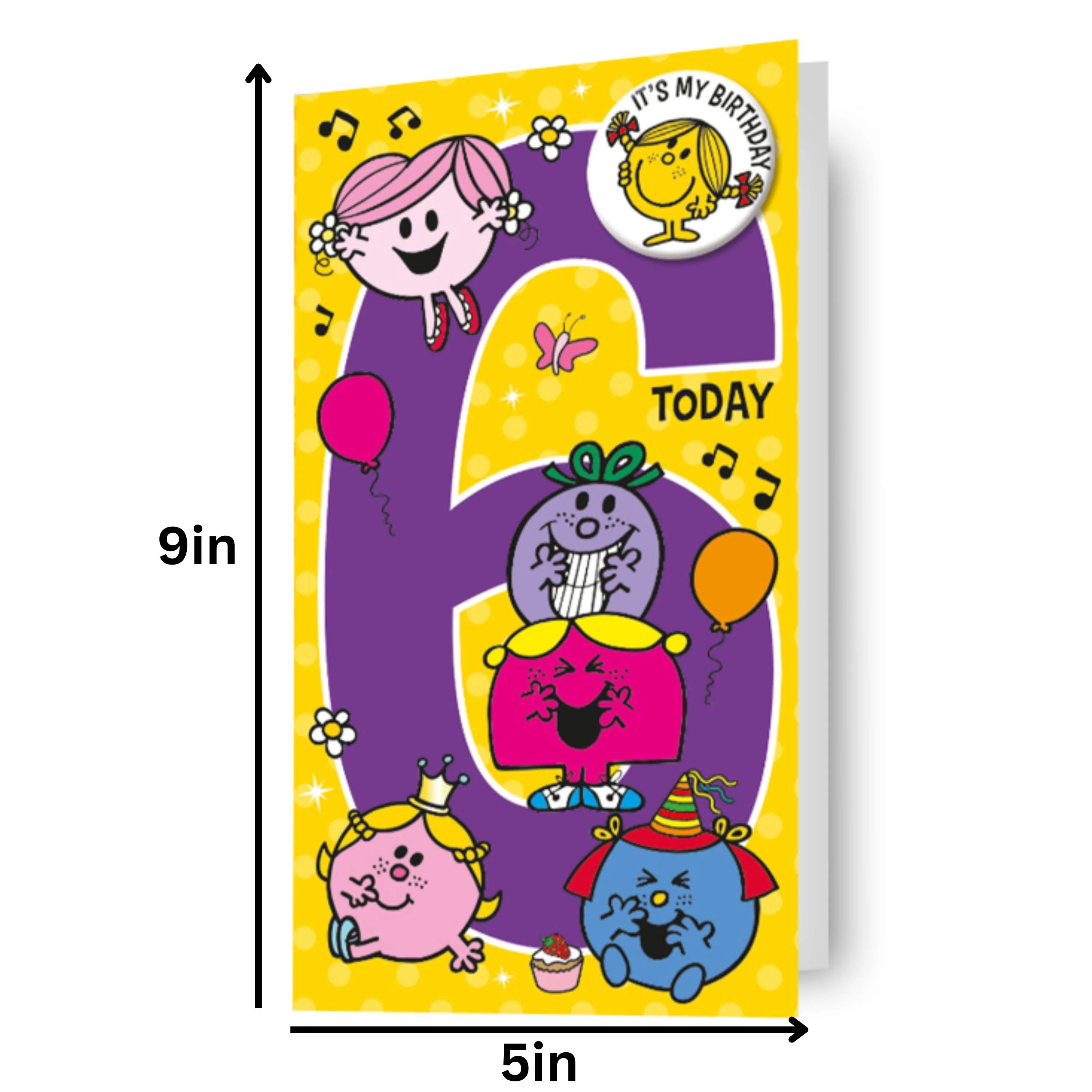 Mr Men & Little Miss Age 6 Birthday Card - Image 2