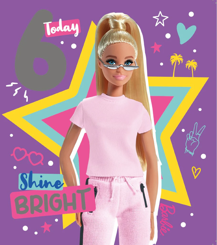 Barbie Age 6 Birthday Card - Image 3
