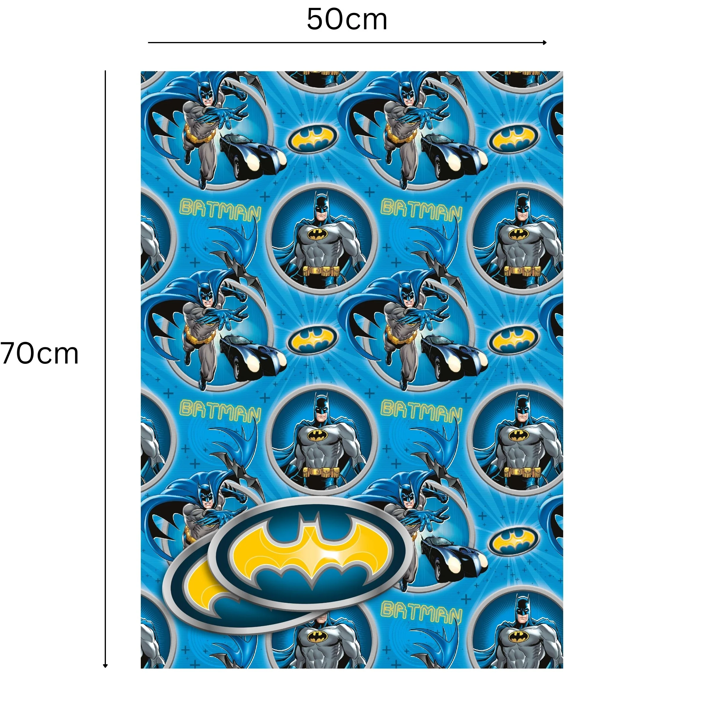 Batman 4 Sheets & 4 Tags Gift Wrap Bundle - Image 4