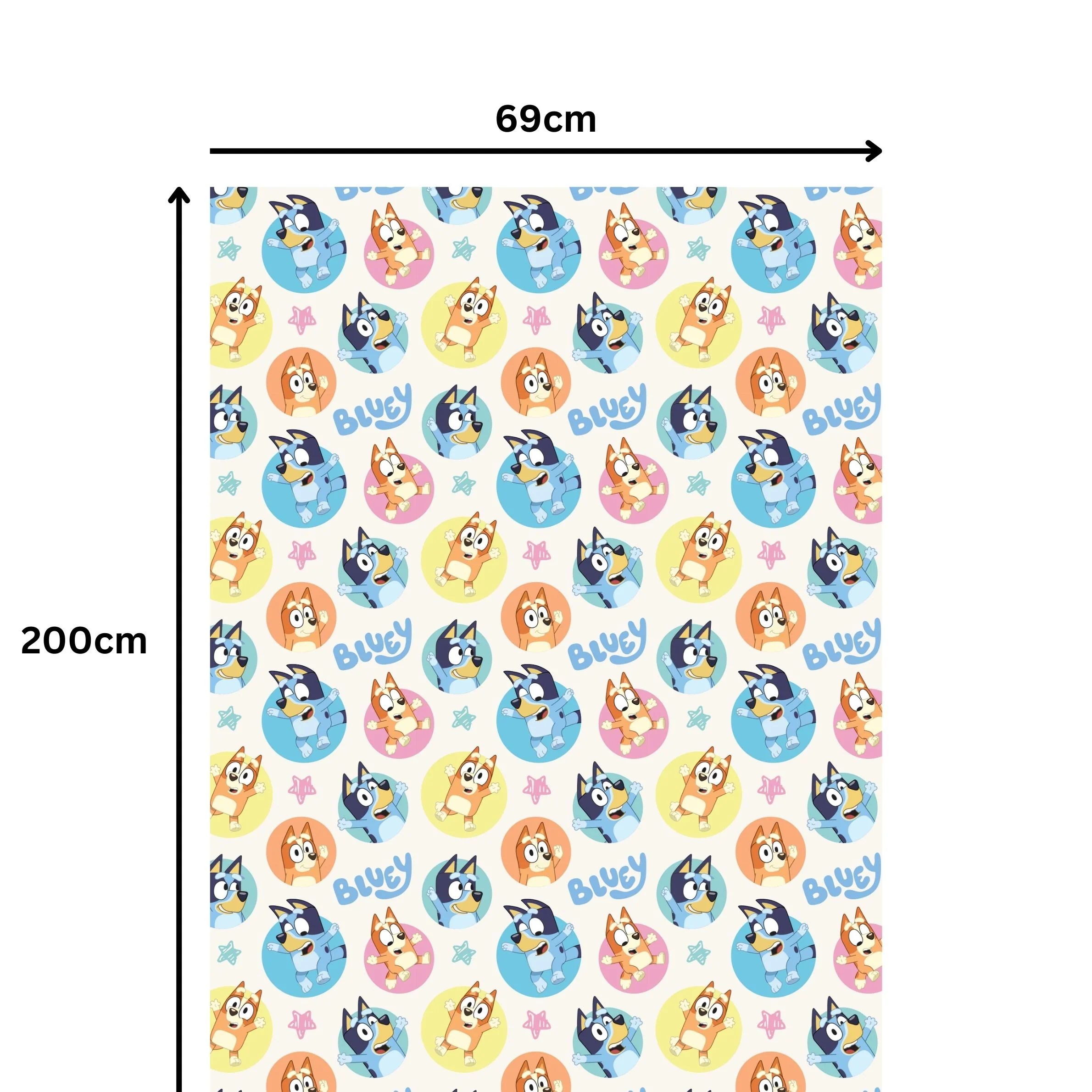 Bluey 2m Roll Wrapping Paper - Image 2