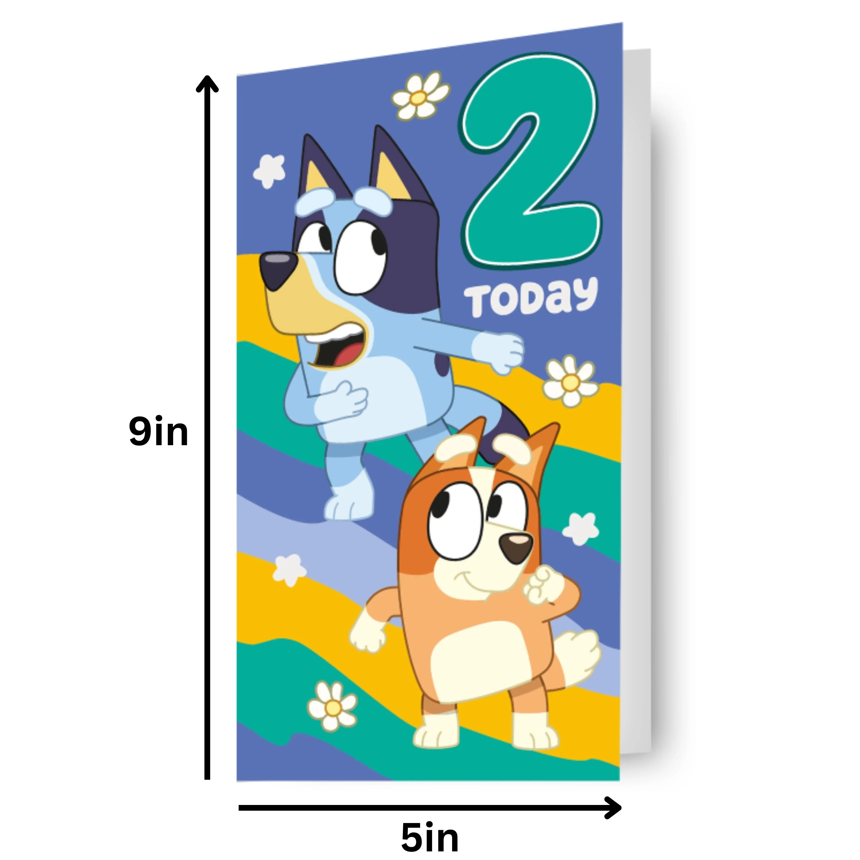 Bluey Age 2 Sticker Birthday Card - Image 4