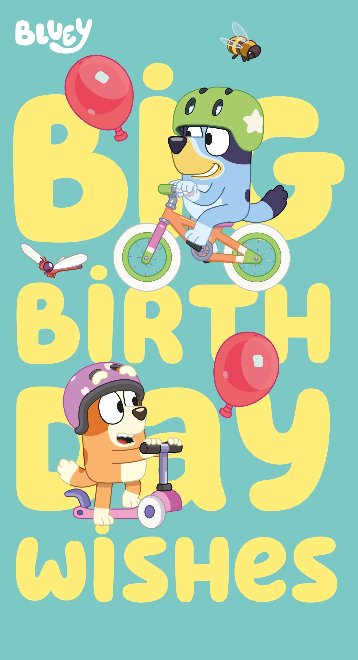 Bluey 'Birthday Wishes' Birthday Card - Image 3