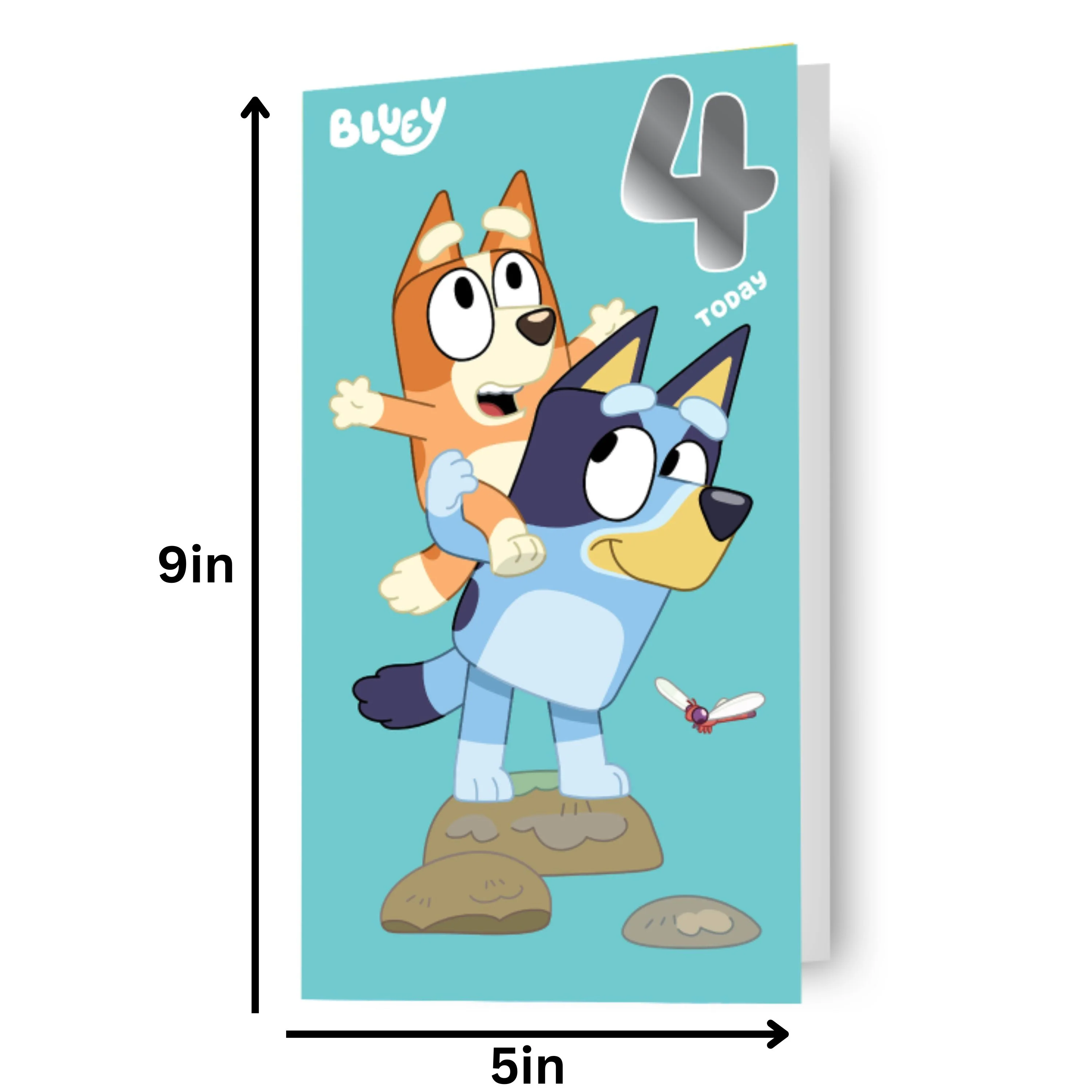 Bluey Age 4 Birthday Card - Image 2
