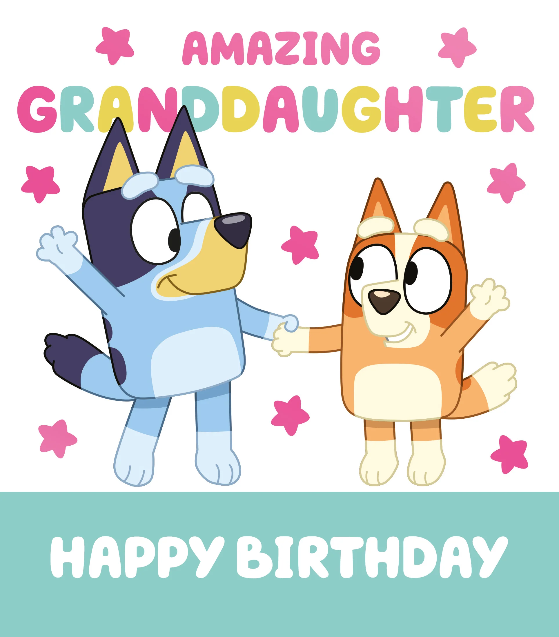Bluey 'Granddaughter' Birthday Card - Image 2