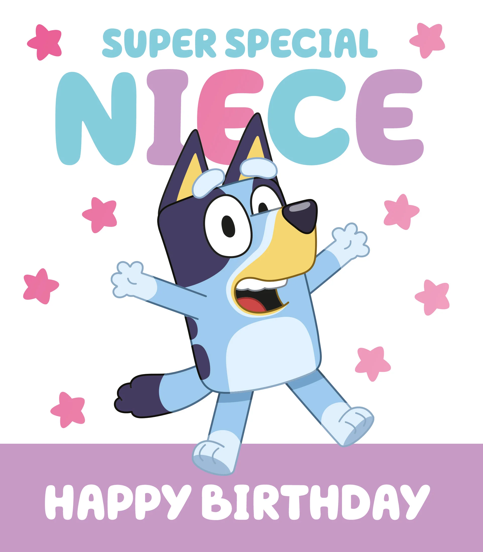 Bluey Niece Birthday Card - Image 3