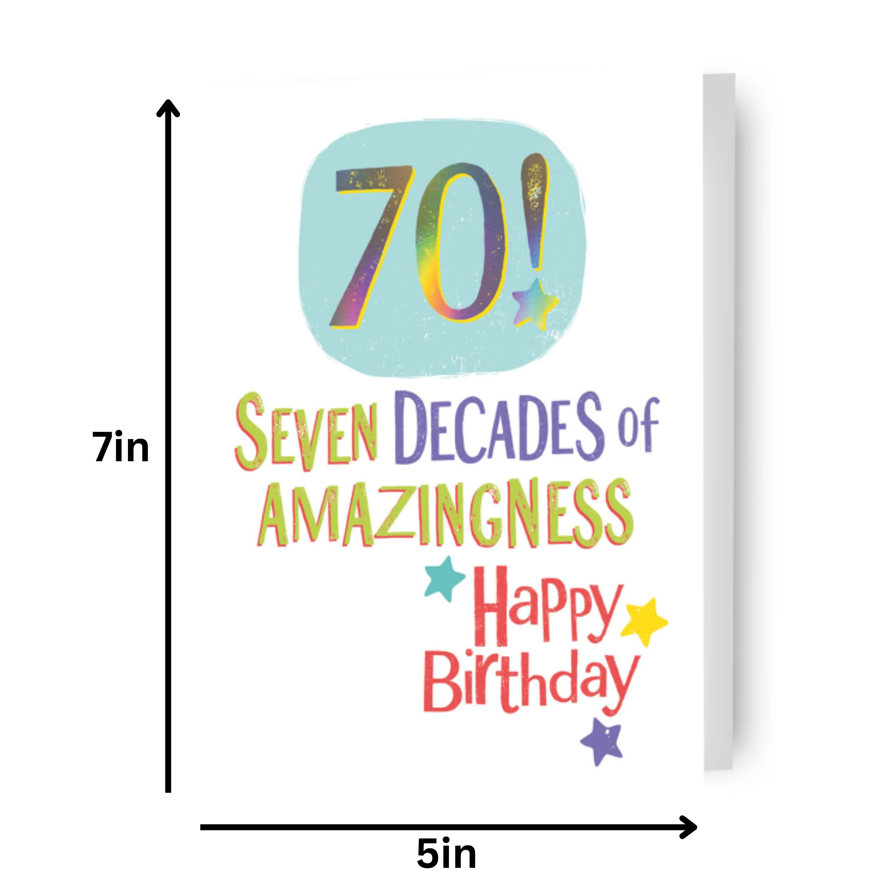 Brightside Age 70 Birthday Card - Image 2