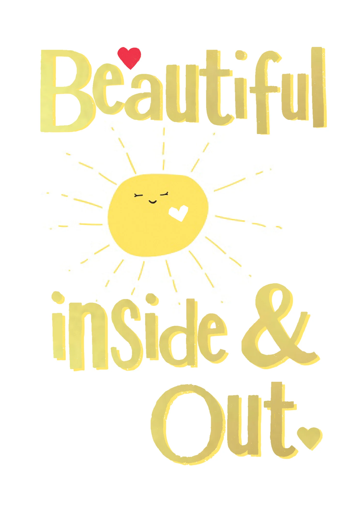 Brightside 'Beautiful Inside & Out' Blank Card - Image 3