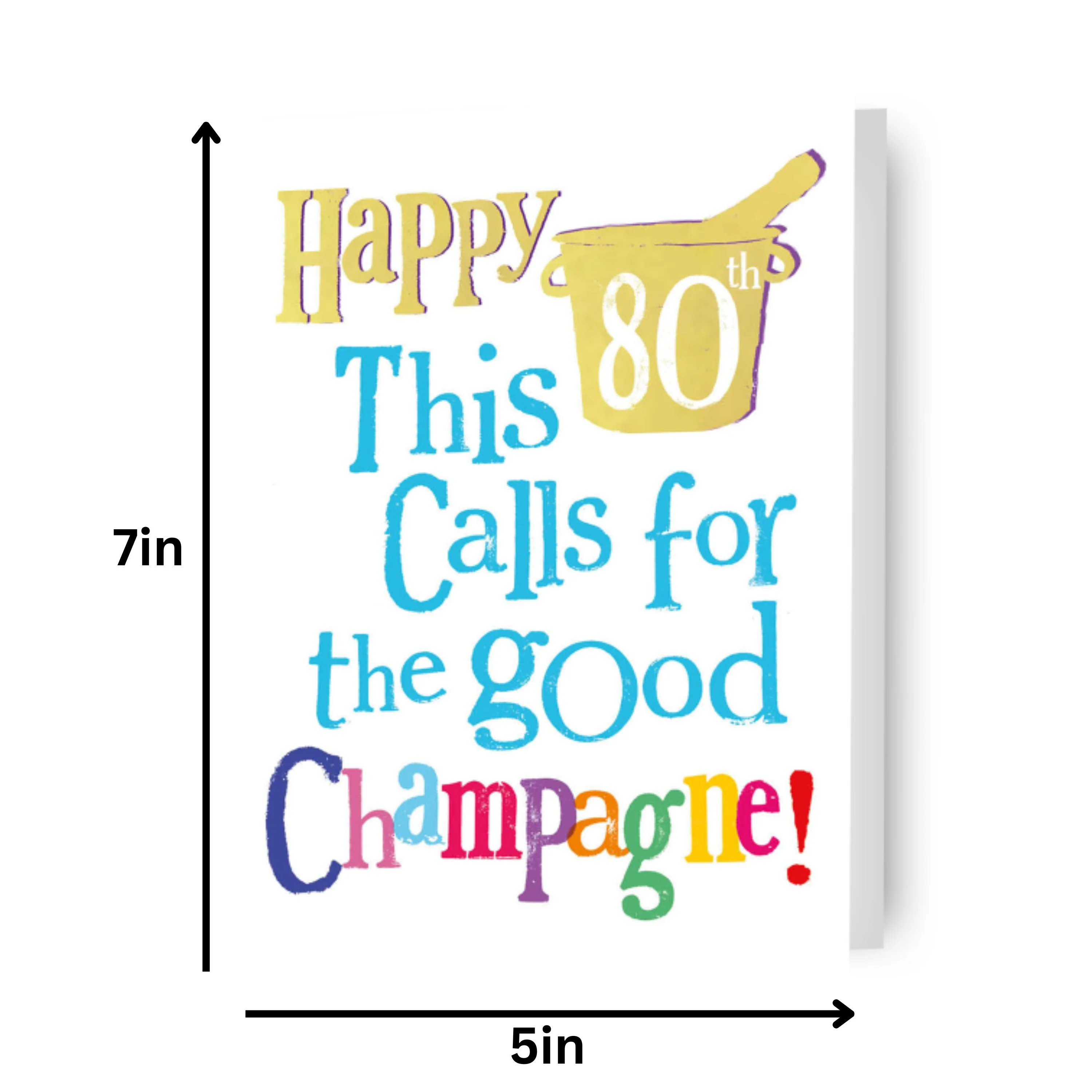 Brightside Age 80 Birthday Card - Image 2