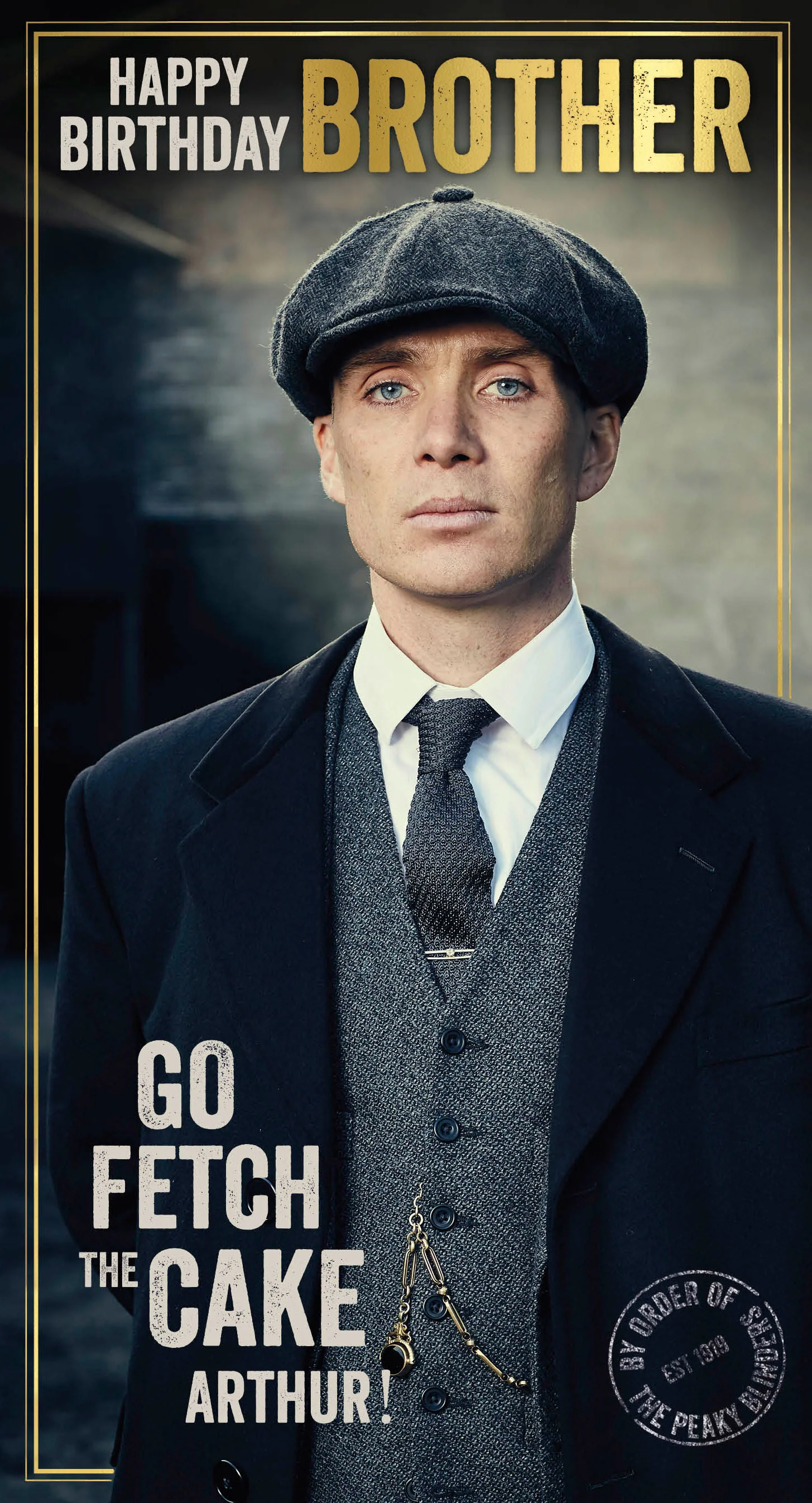 Peaky Blinders 'Brother' Birthday Card - Image 3
