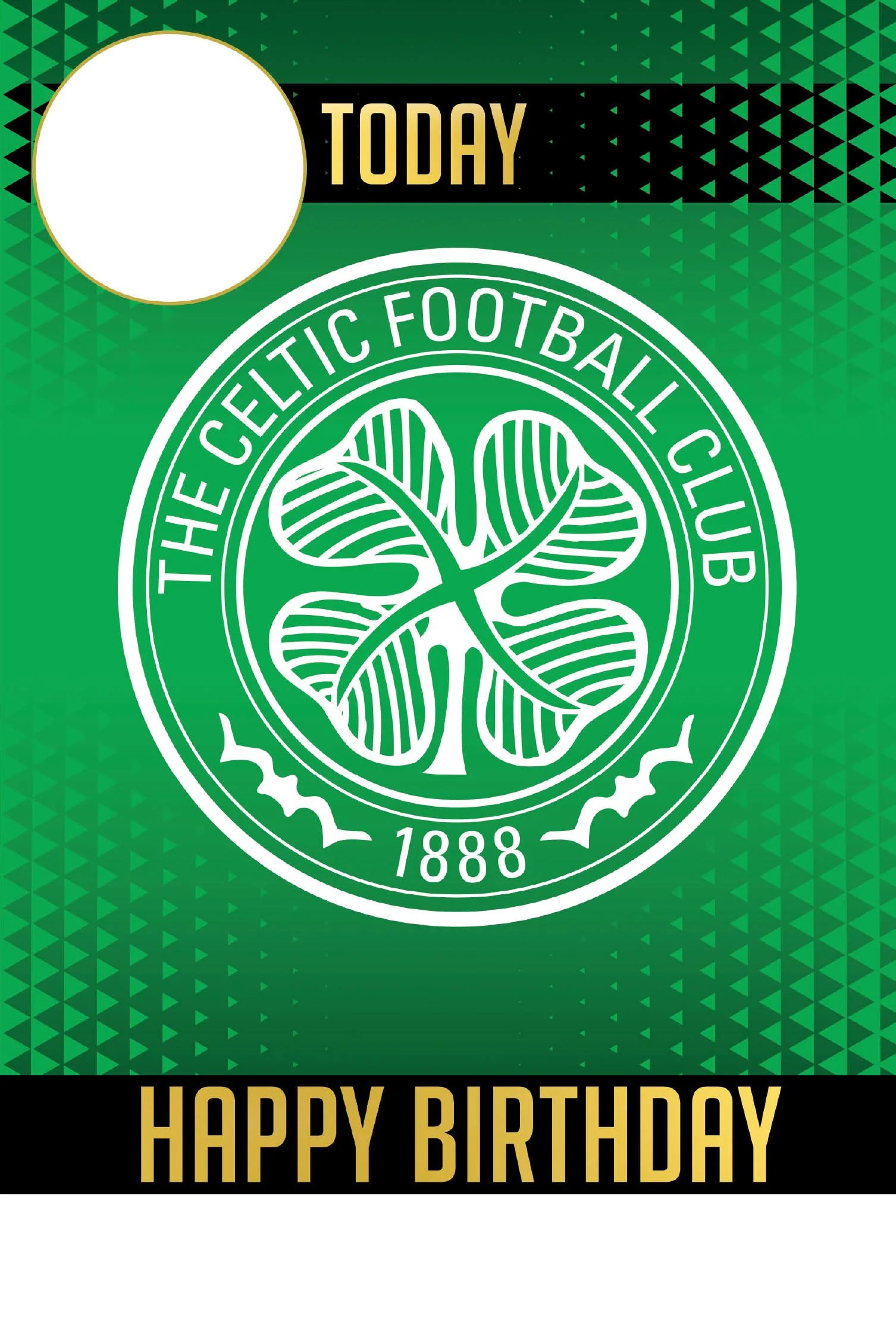 Celtic FC Personalise Birthday Card With Sticker Sheet - Image 6