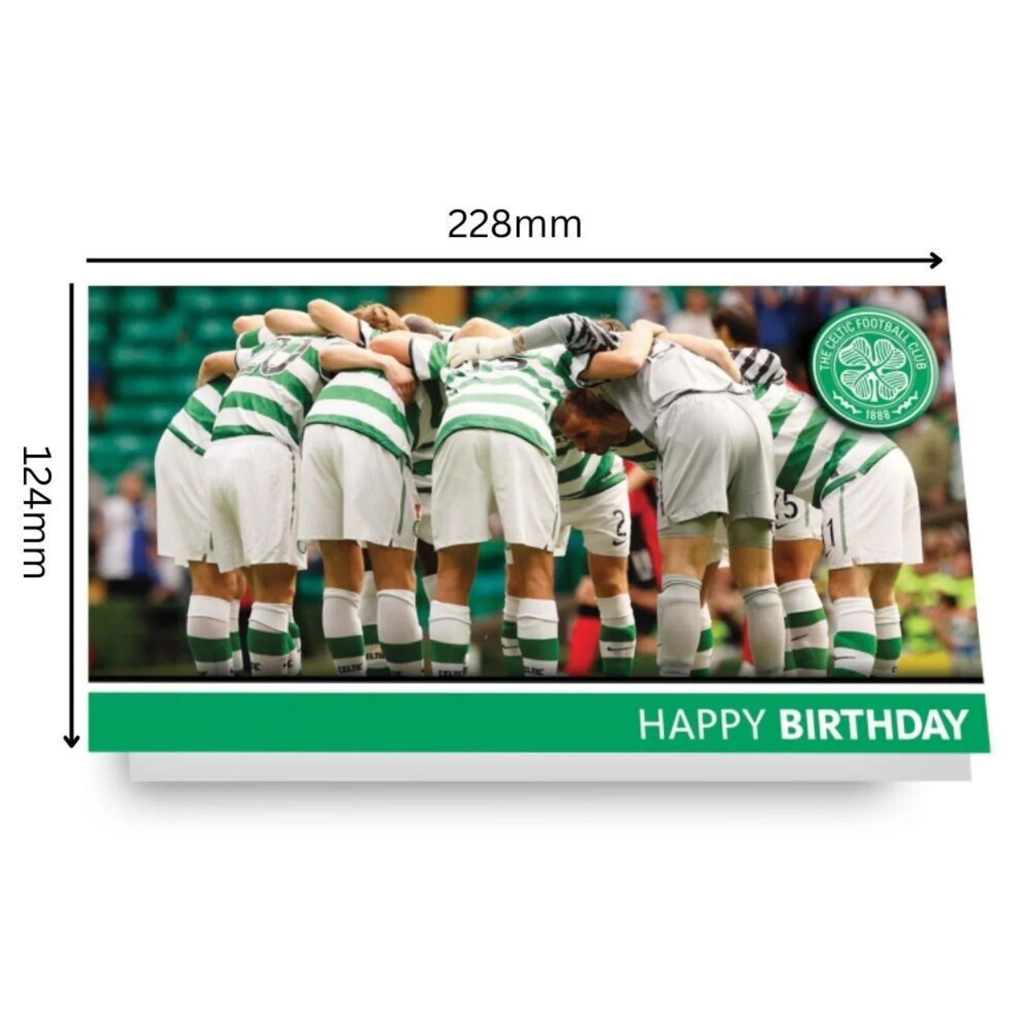 Celtic FC Happy Birthday Card With Badge - Image 3