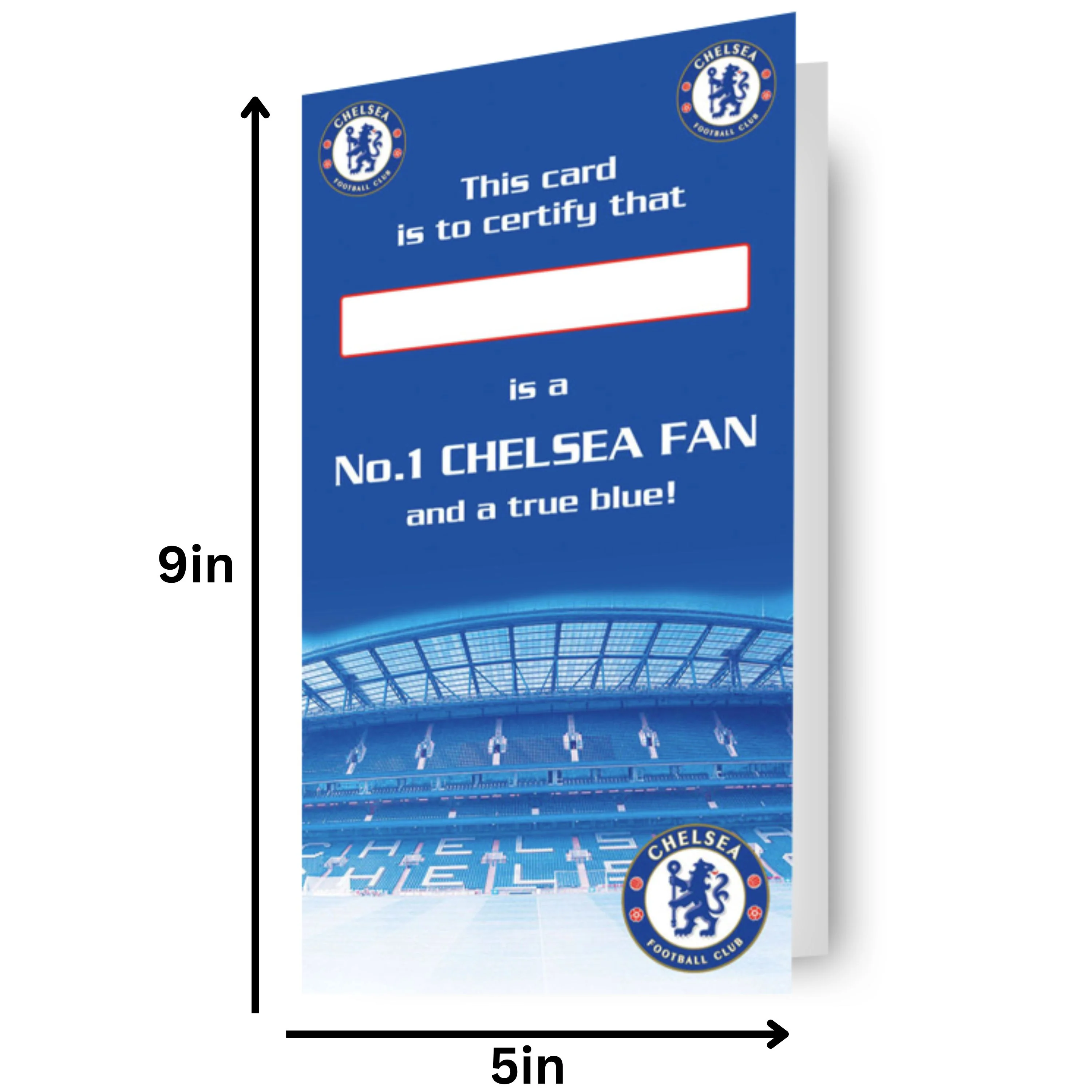 Chelsea FC Certificate Birthday Card - Image 2