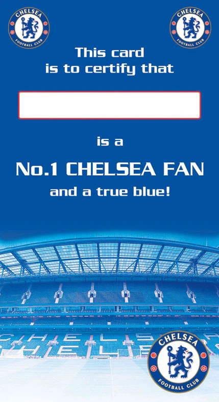 Chelsea FC Certificate Birthday Card - Image 3