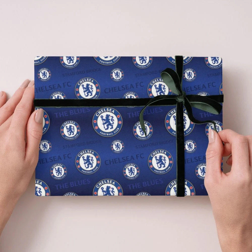 Chelsea FC 3m Roll Wrapping Paper - 3 Pack Bundle - Image 4