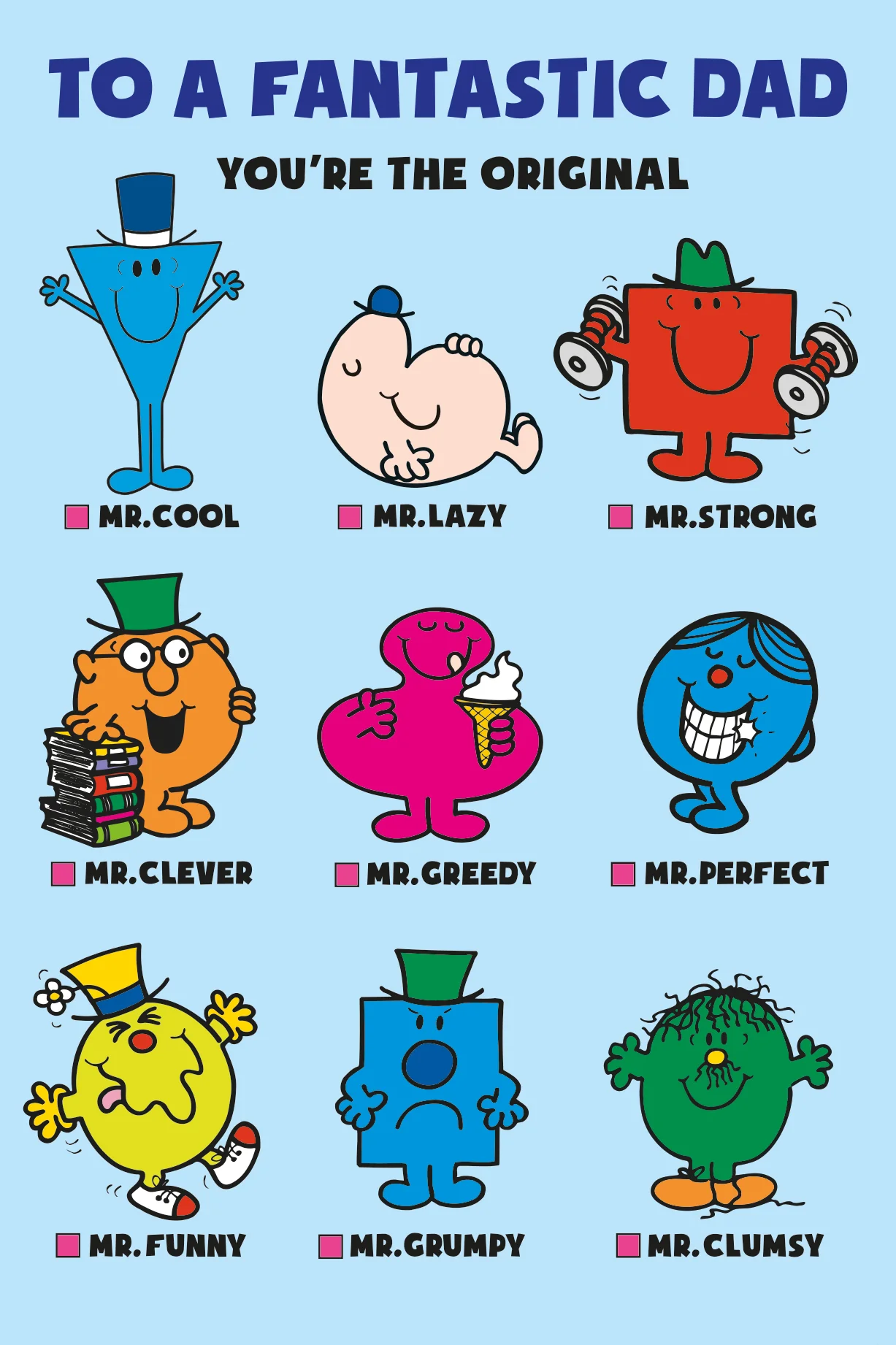 Mr Men & Little Miss Dad Birthday Card - Image 5