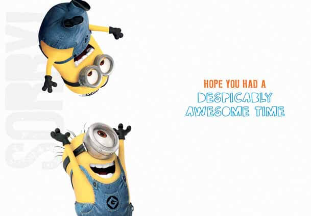 Despicable Me Minions Belated Birthday Card - Image 4