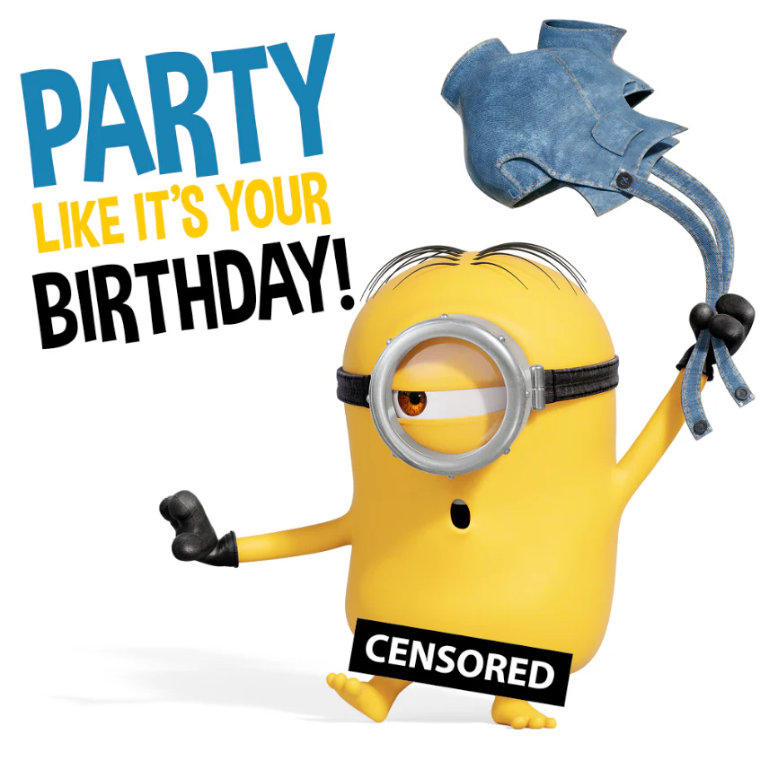 Despicable Me Minions 'Party Like It's Your Birthday!' Card - Image 3