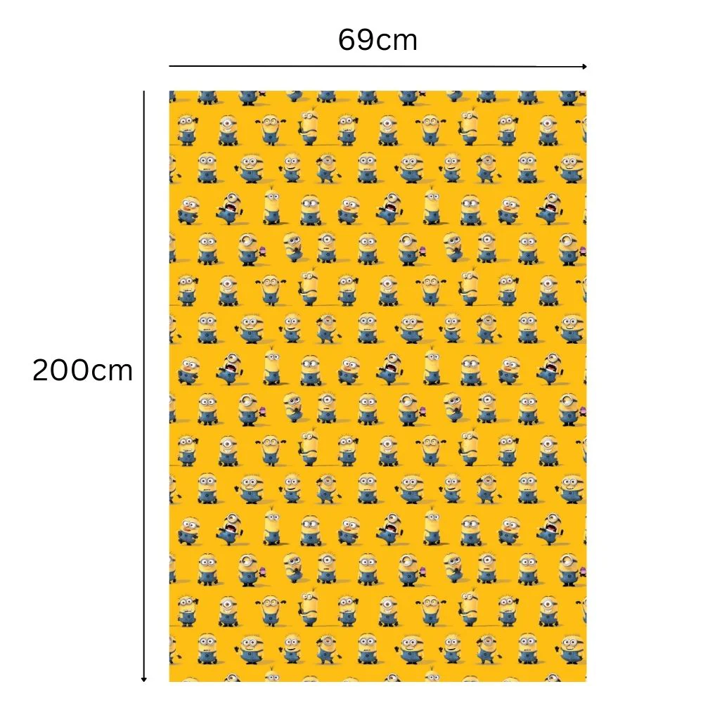 Despicable Me Minions 2m Roll Wrapping Paper - 3 Pack Bundle - Image 4