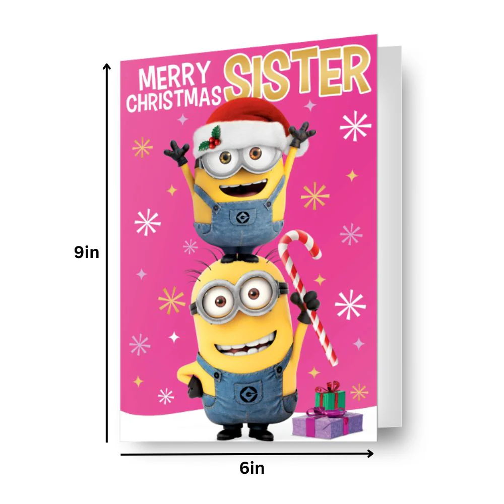 Despicable Me Sister Christmas Card - Image 2