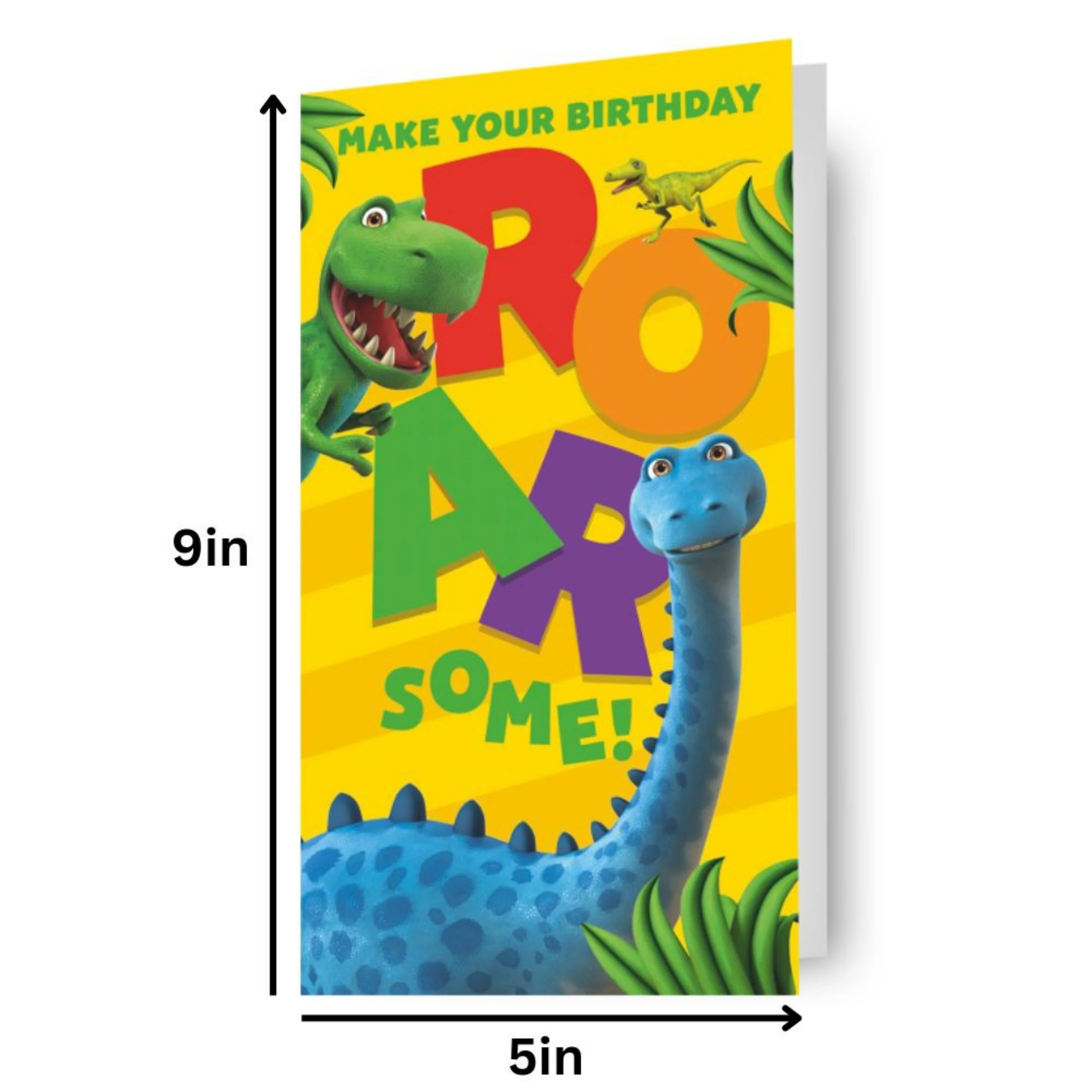 Dinosaur Roar Sticker Birthday Card - Image 4