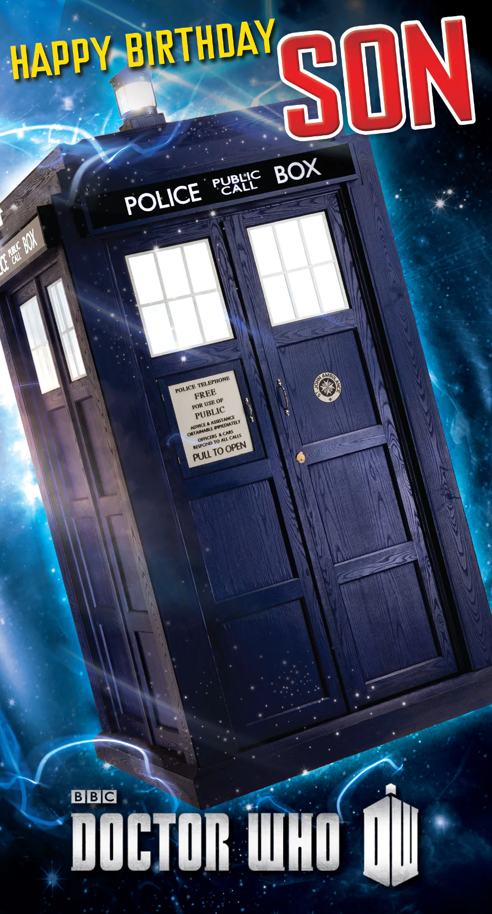 Doctor Who 'Son' Birthday Card - Image 2