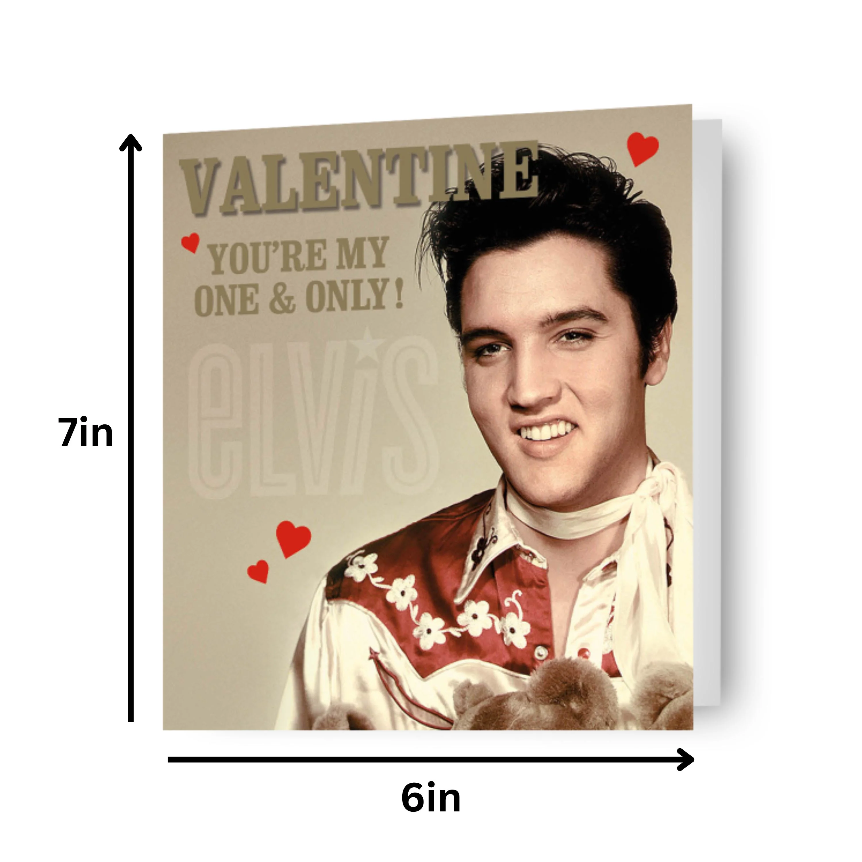 Elvis 'You're My One & Only' Valentine's Day Card - Image 2