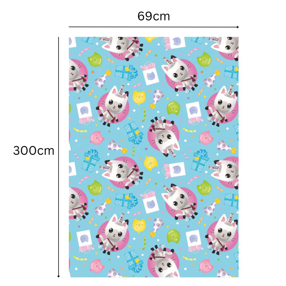 Gabby's Dollhouse 3m Roll Wrapping Paper - Image 2