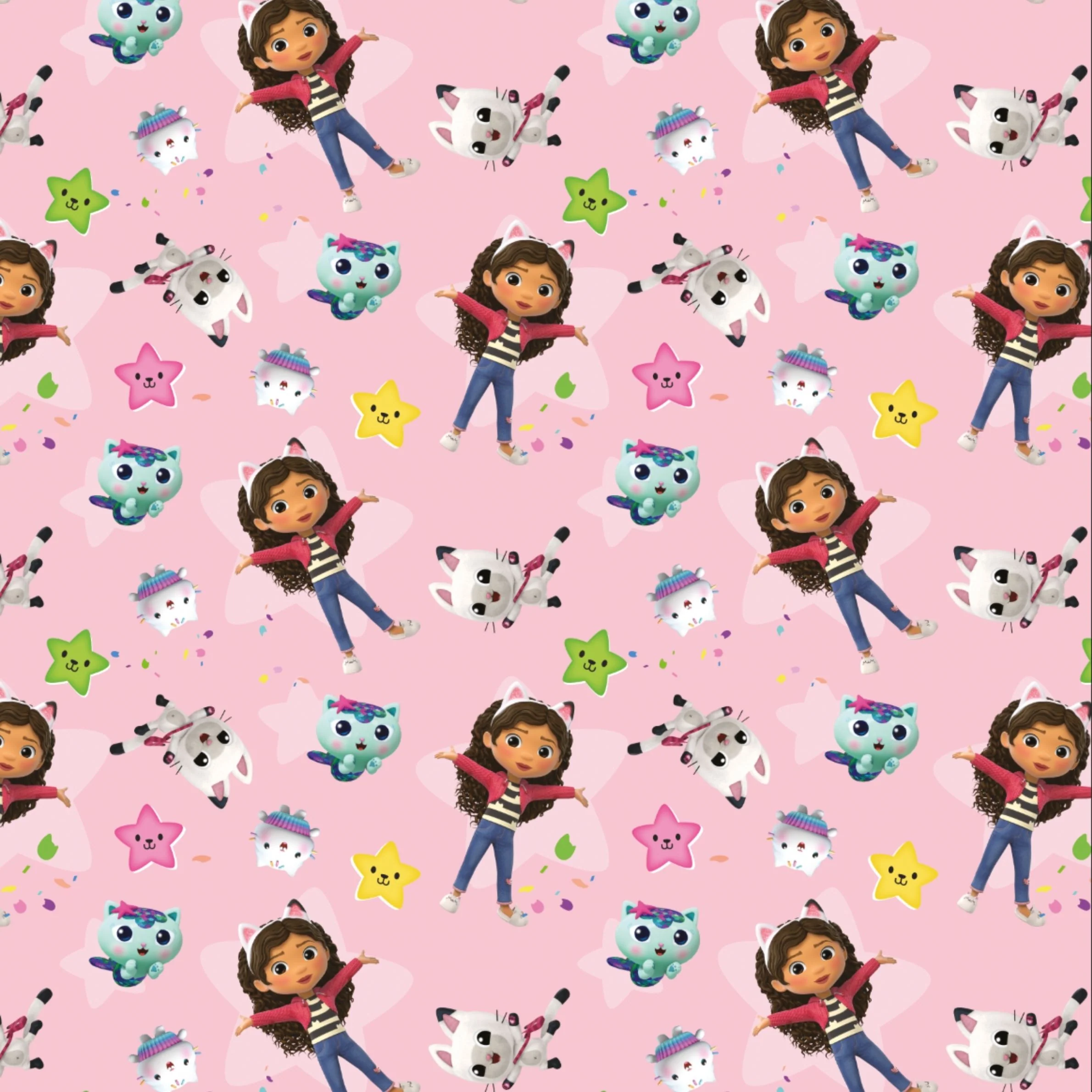 Gabby's Dollhouse 2 Sheets & 2 Tags Gift Wrap - Image 5