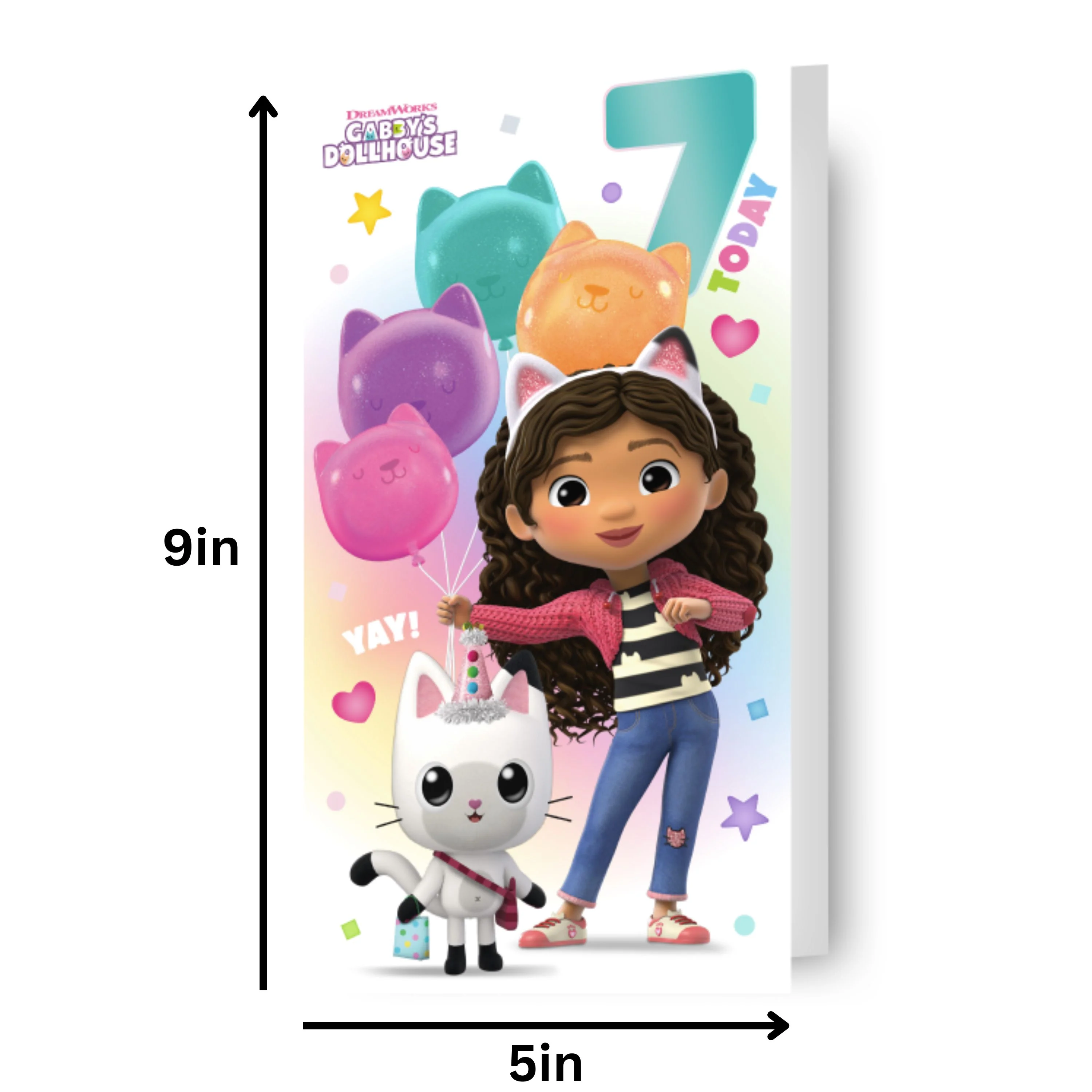 Gabby's Dollhouse Age 7 Birthday Card - Image 2