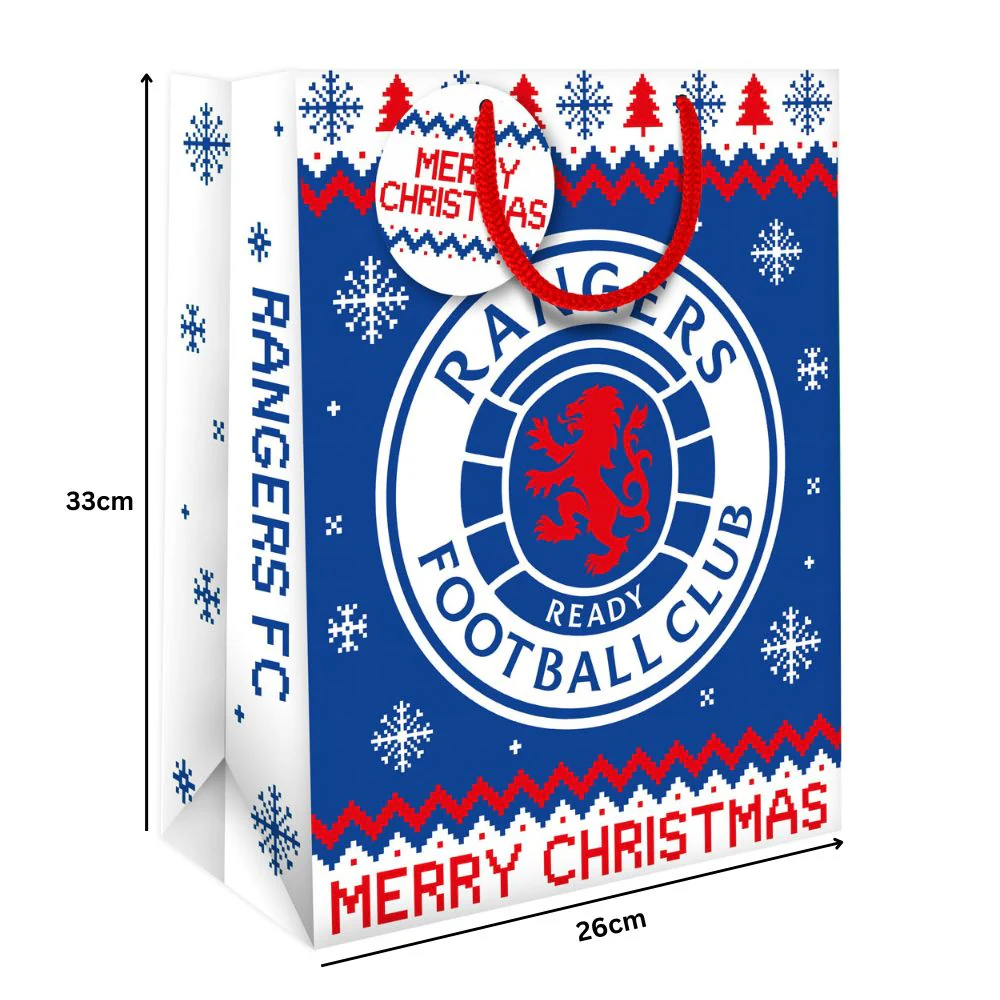 Glasgow Rangers FC Christmas Medium Gift Bag - Image 2