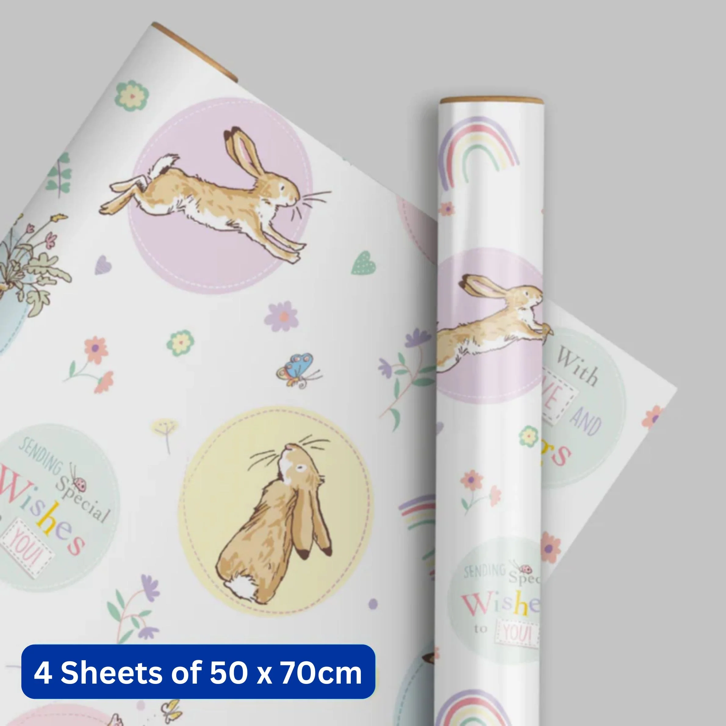 Guess How Much I Love You 4 Sheets & 4 Tags Gift Wrap Bundle