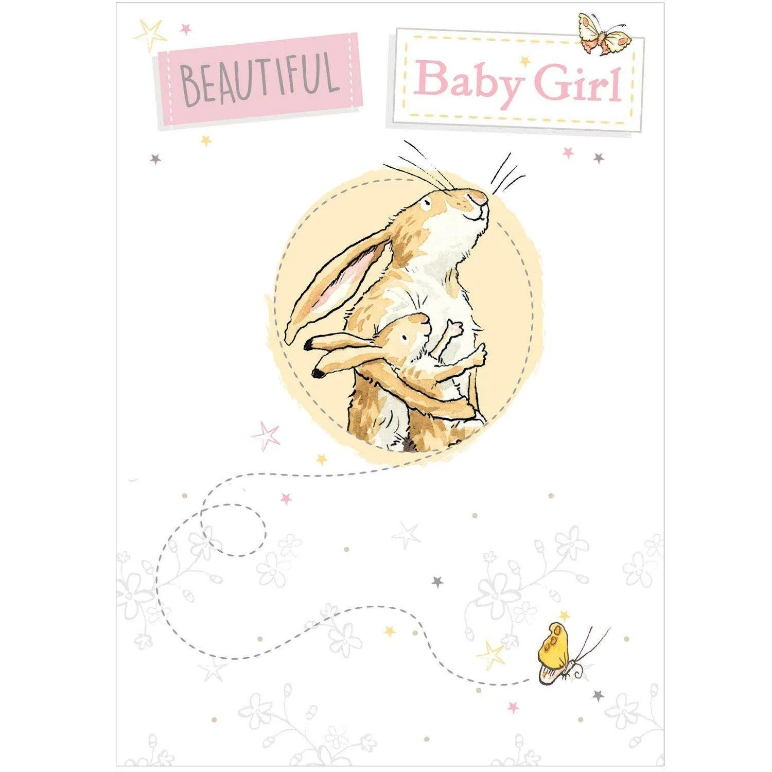 Guess How Much I Love You 'Baby Girl' New Baby Card - Image 3
