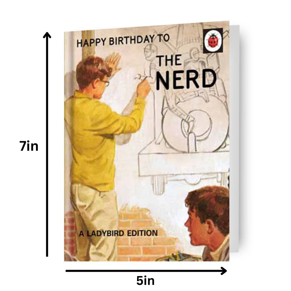 Ladybird Books 'Happy Birthday To The Nerd' Birthday Card - Image 2