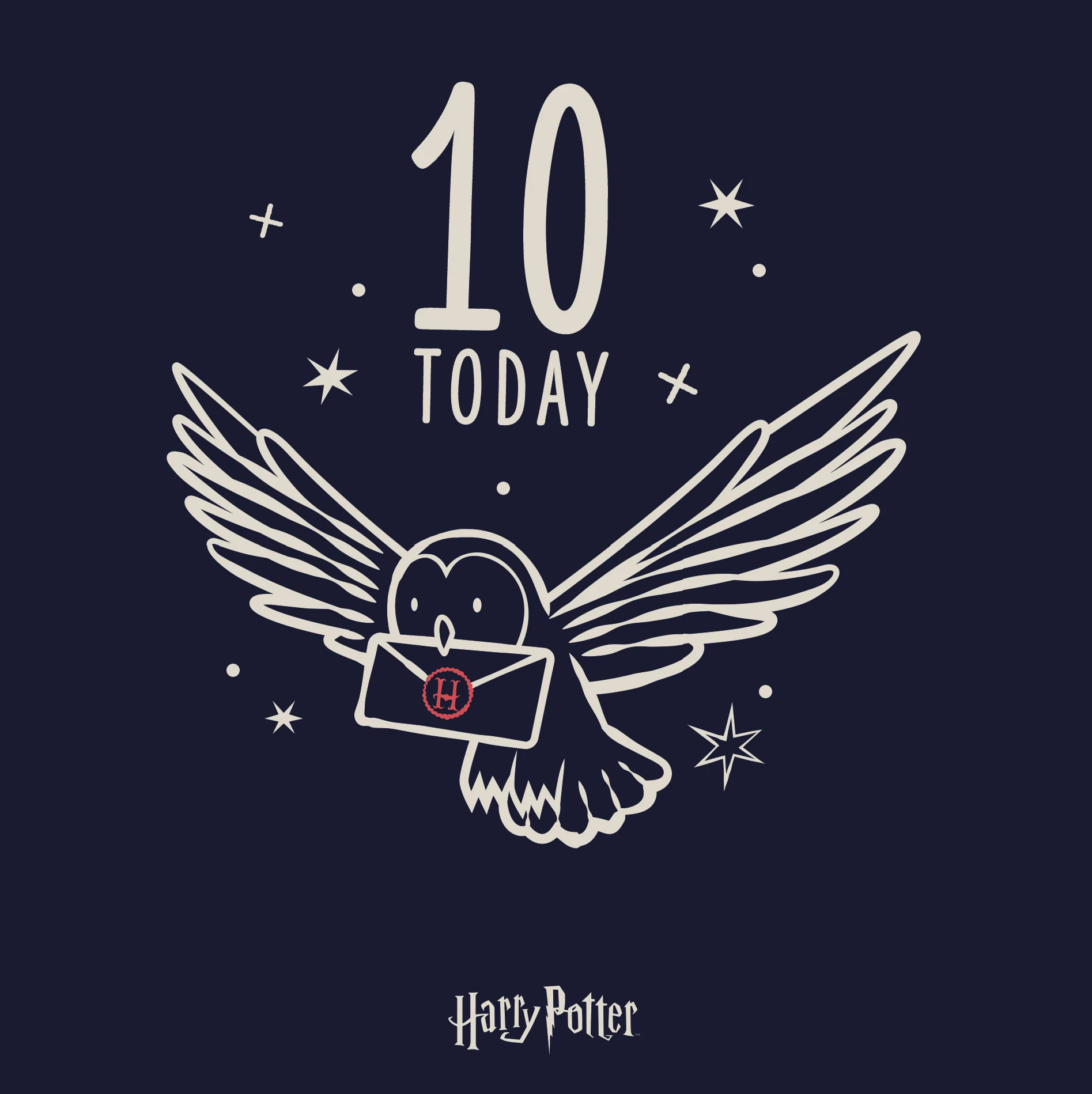 Harry Potter Age 10 Birthday Card - Image 3