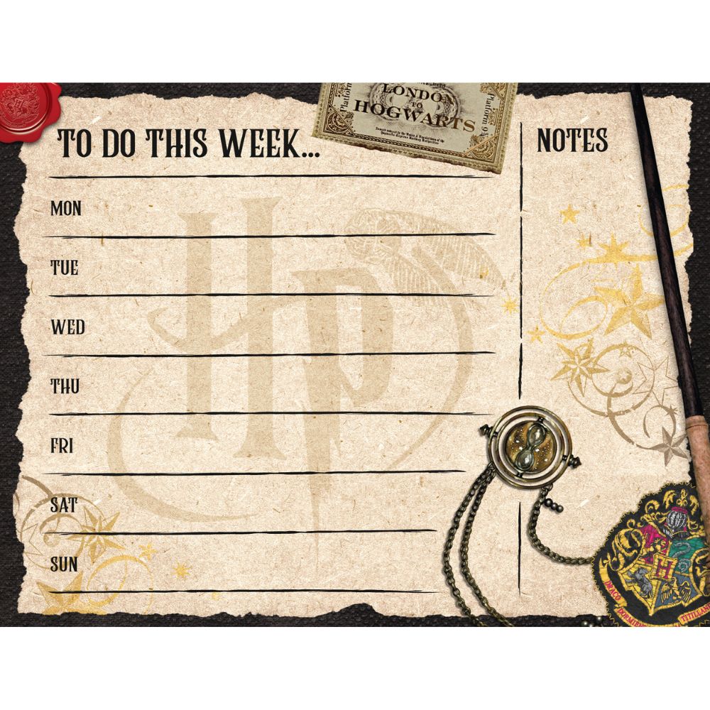 Harry Potter Desk Pad Weekly Planner