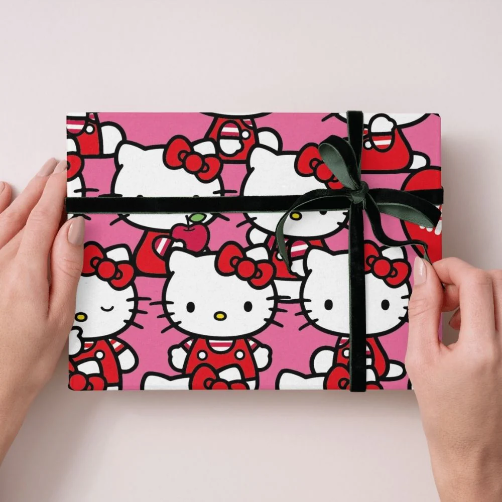 Hello Kitty 4 Sheet 4 Tag Gift Wrap Bundle - Image 2