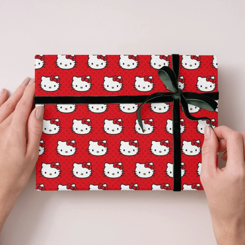 Hello Kitty 4m Roll Wrapping Paper - 3 Pack Bundle - Image 3