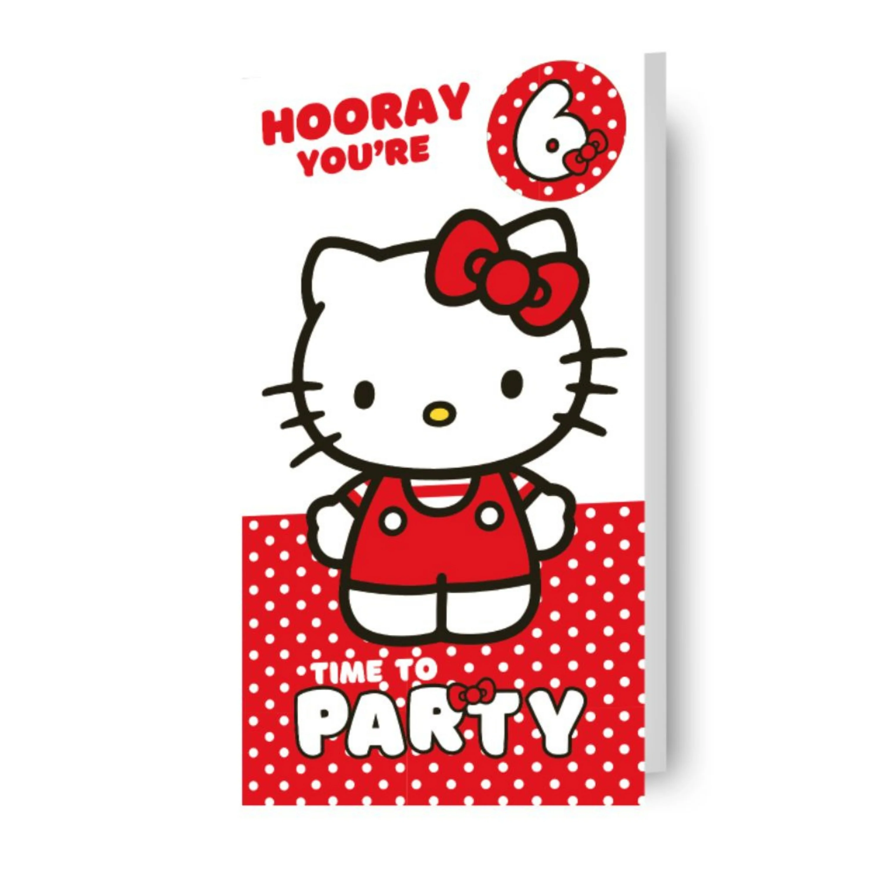 Hello Kitty Multi Ages 5-10 Sticker Birthday Card - Image 3