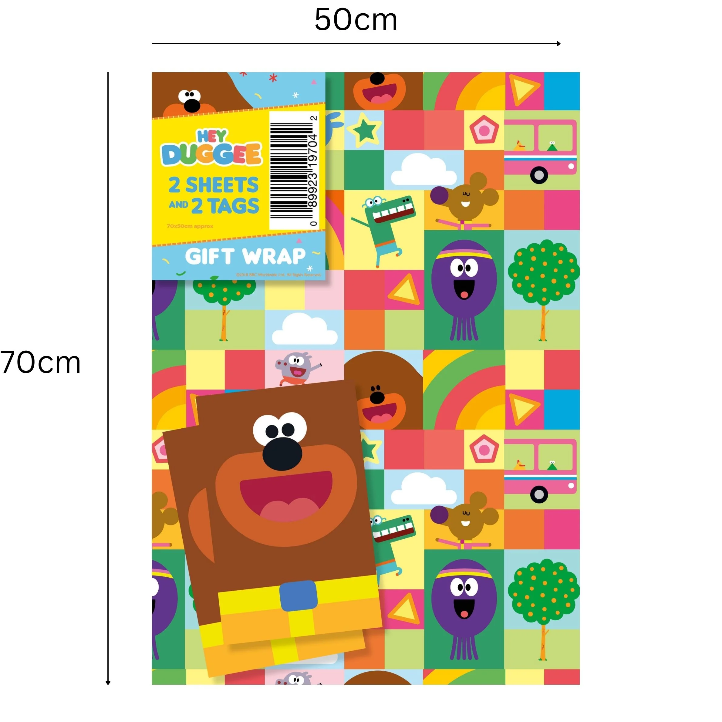 Hey Duggee 4 Sheets & 4 Tags Gift Wrap Bundle - Image 4