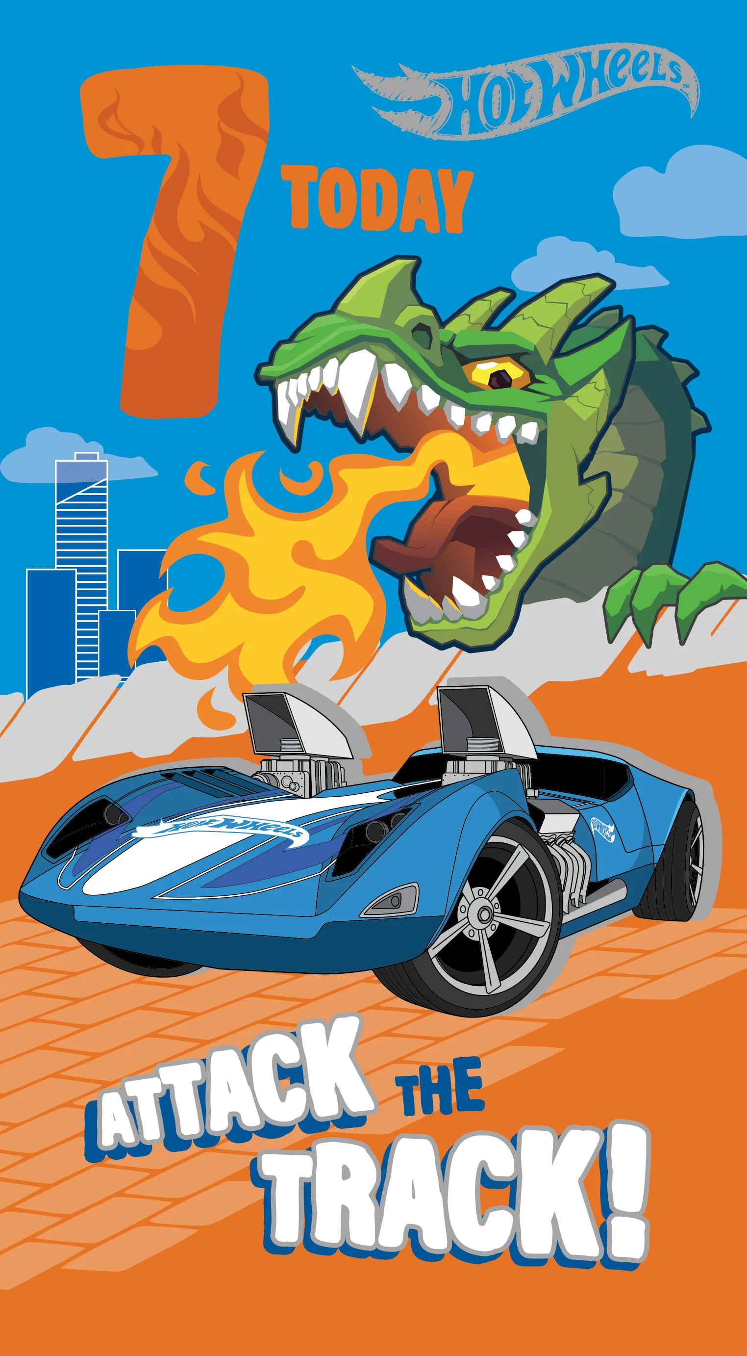 Hot Wheels Age 7 Birthday Card - Image 3