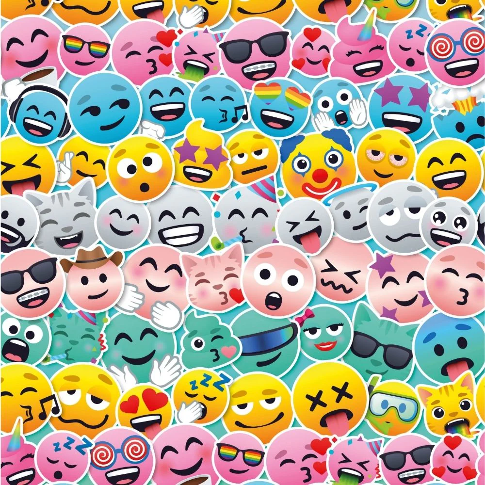 JoyPixels Emoji 4m Roll Wrapping Paper - 3 Pack Bundle - Image 2