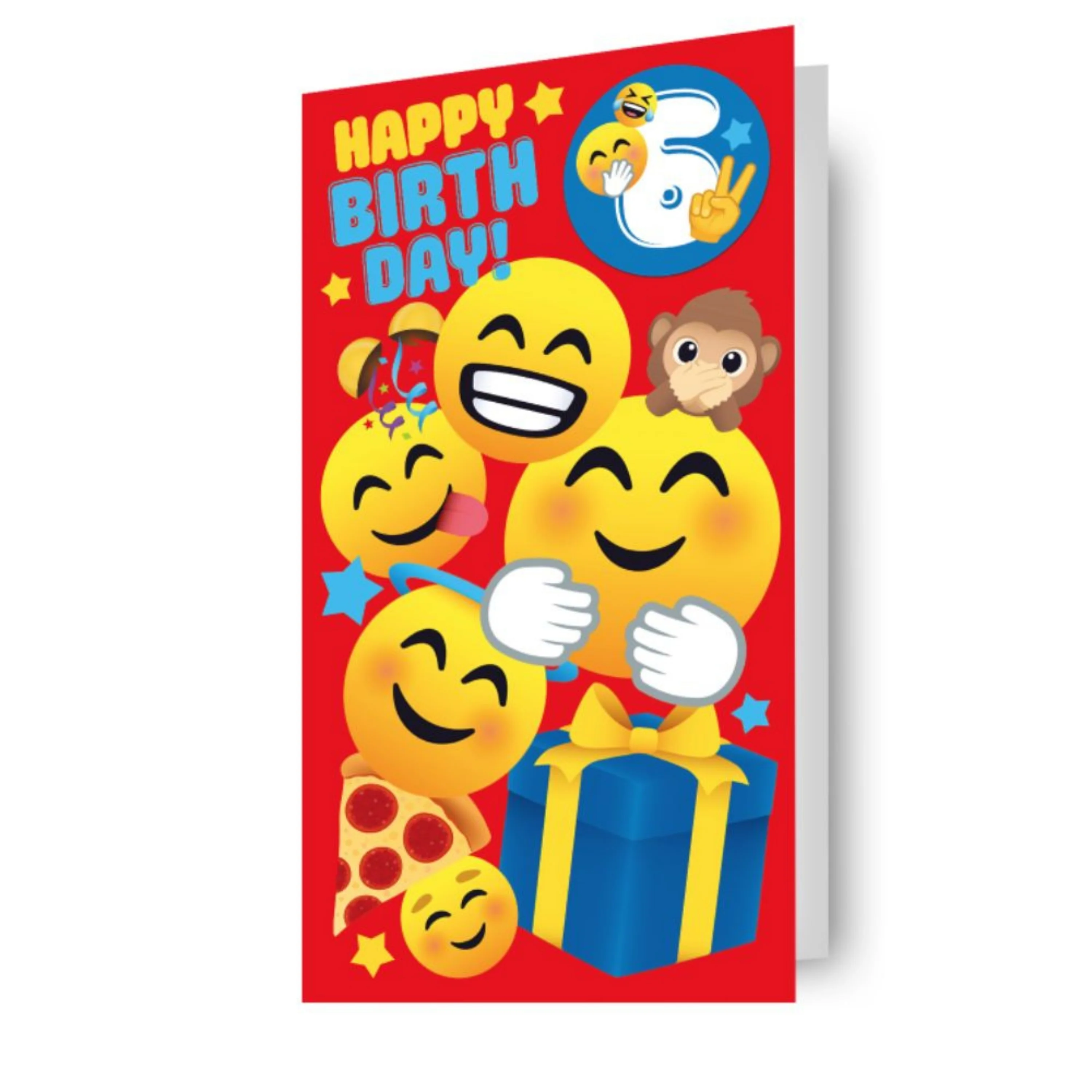 JoyPixels Multi Ages 5-12 Sticker Birthday Card - Image 3