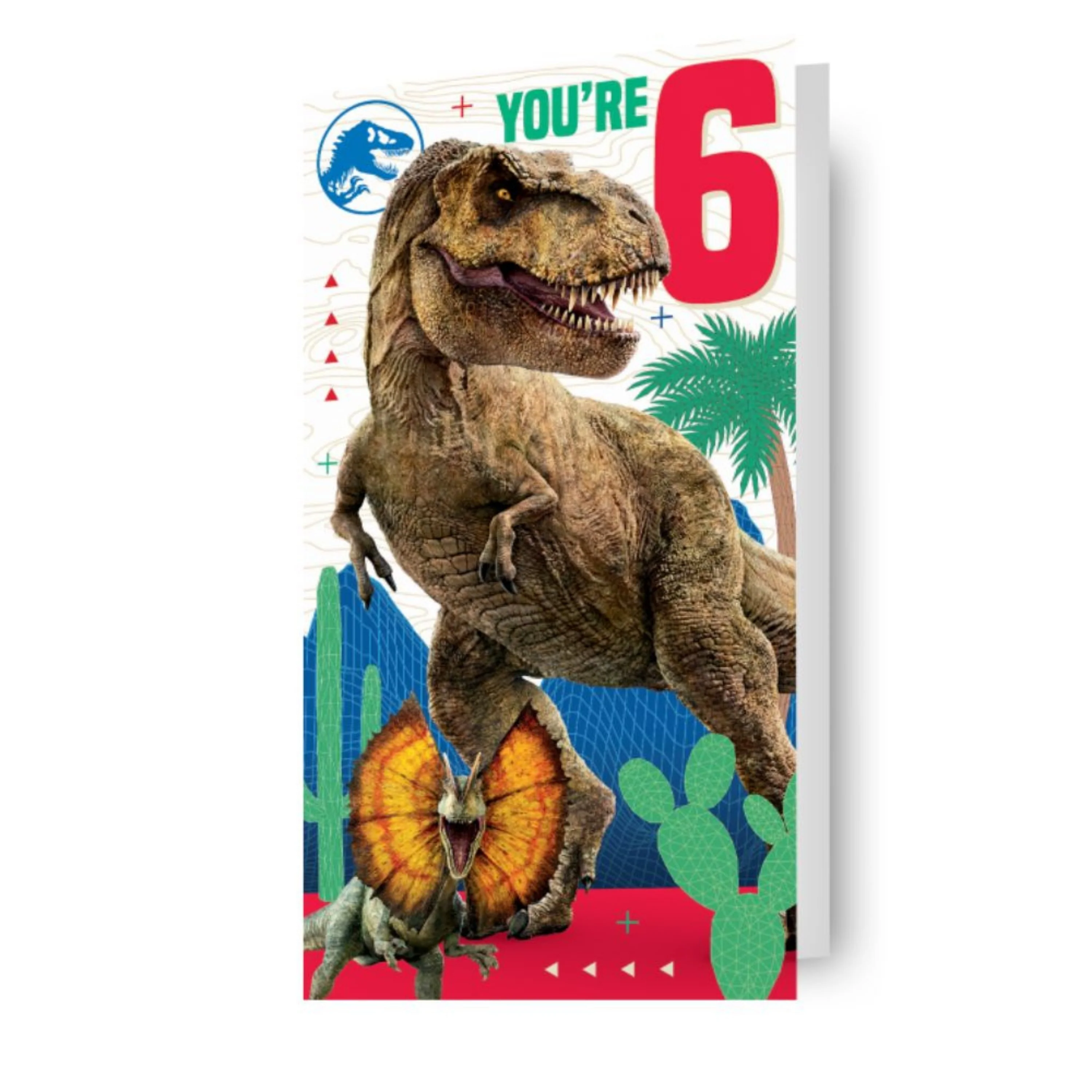 Jurassic World Age 6 Sticker Birthday Card - Image 3