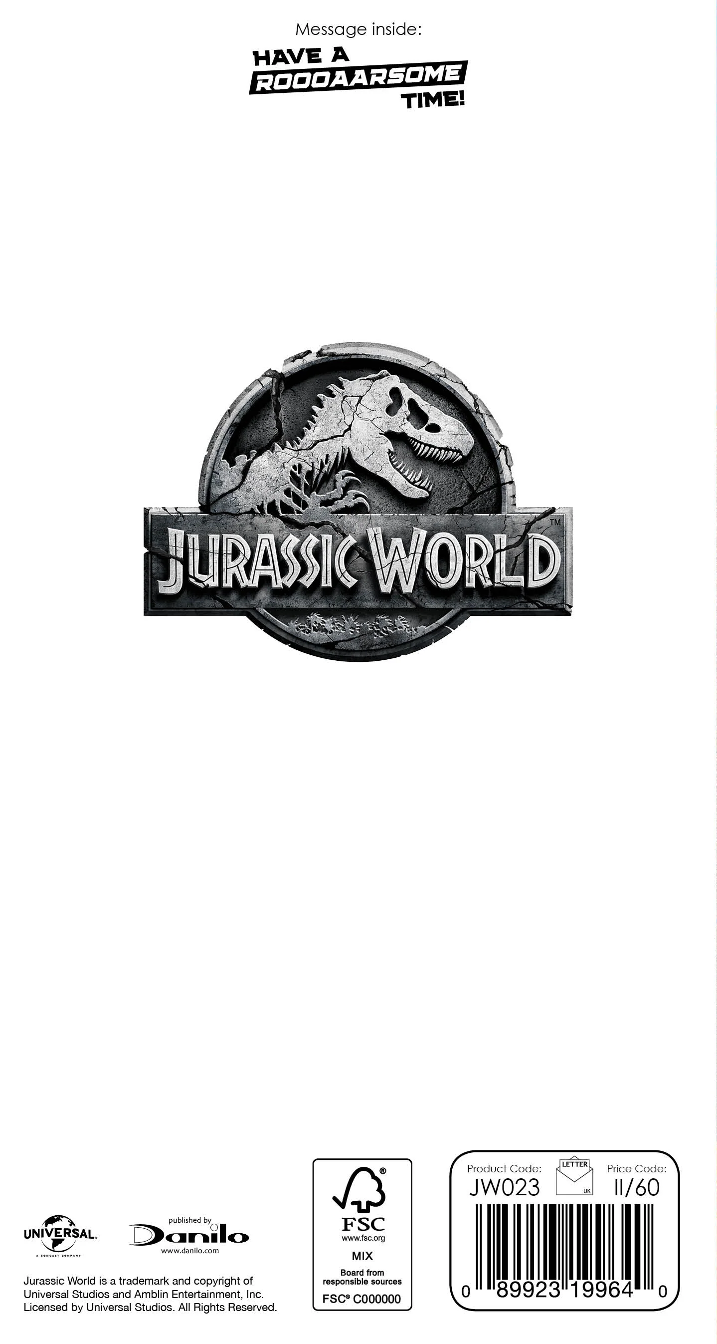 Jurassic World 'Birthday Boy' Card - Image 3