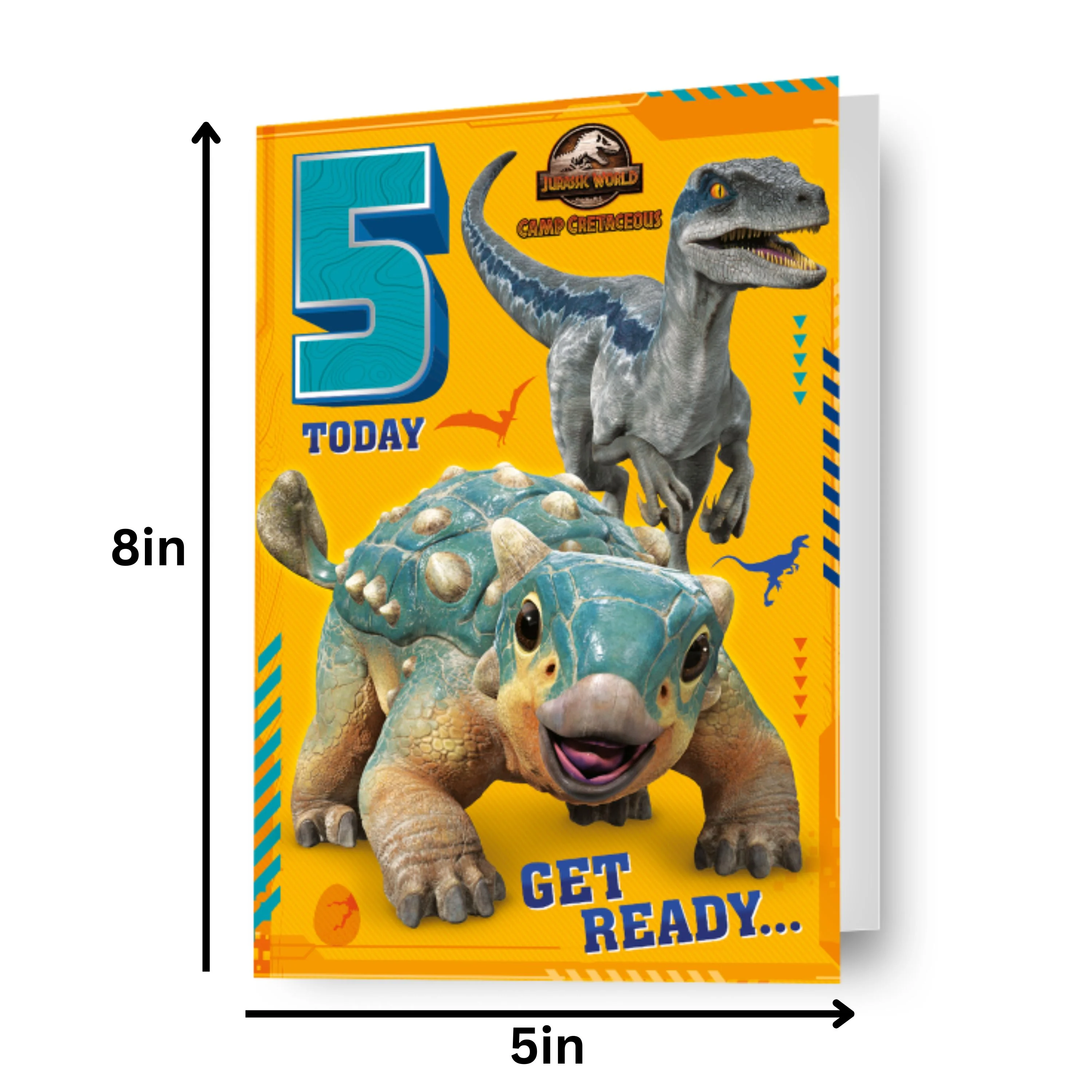 Jurassic World Age 5 Birthday Card - Image 3
