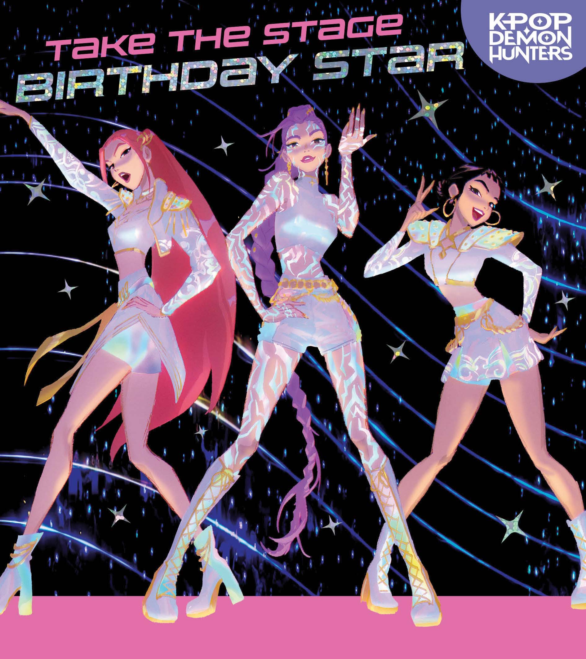 KPop Demon Hunters Huntr/x Birthday Card - Image 3
