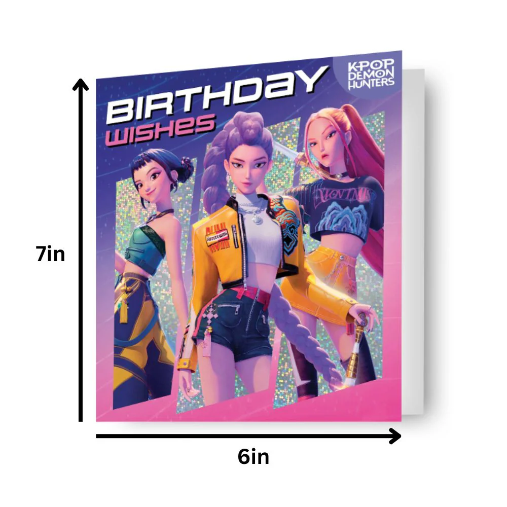 KPop Demon Hunters Huntr/x Birthday Card - Image 2