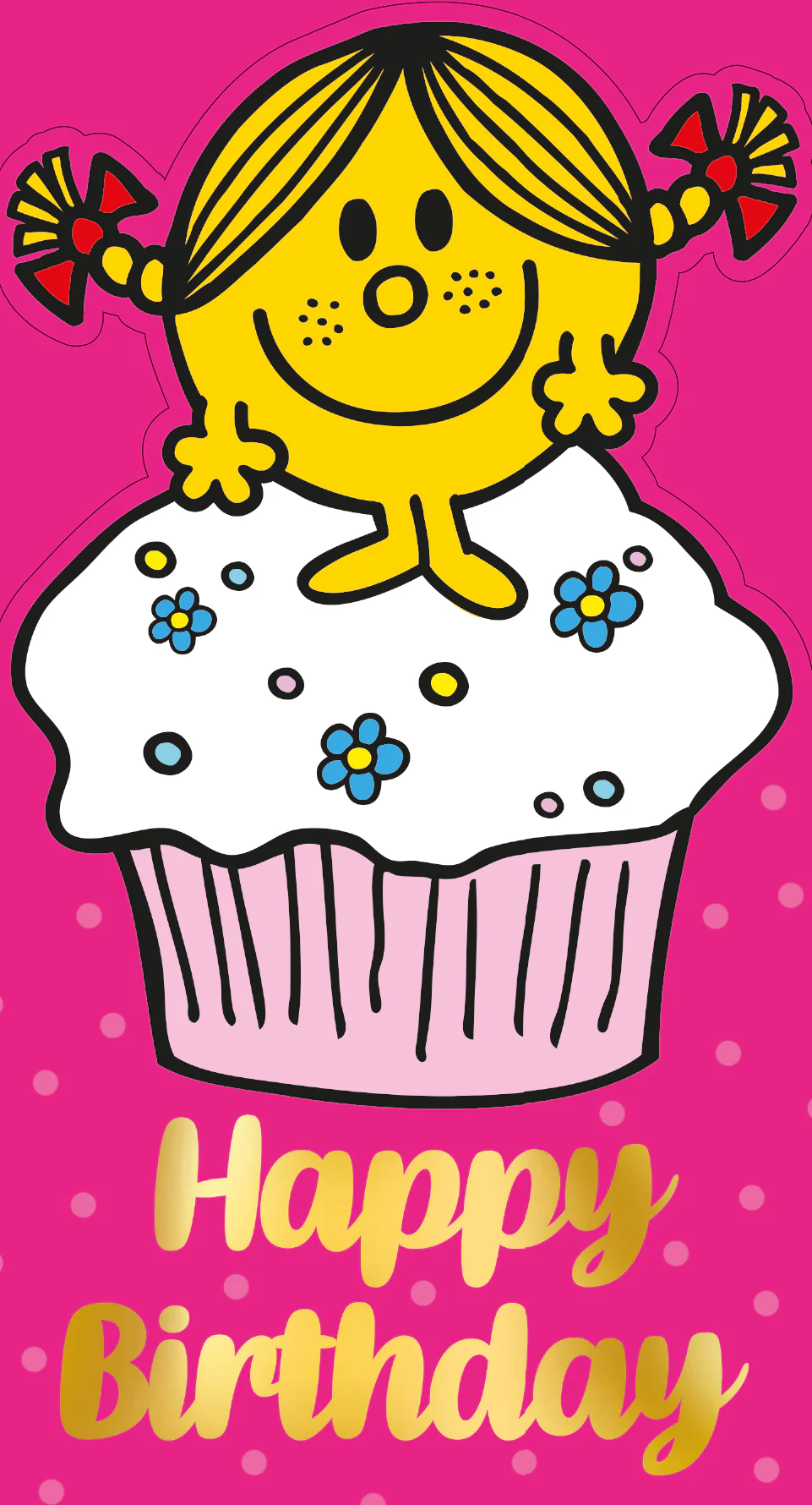 Mr Men & Little Miss Sunshine Cupcake Birthday Card - Image 2