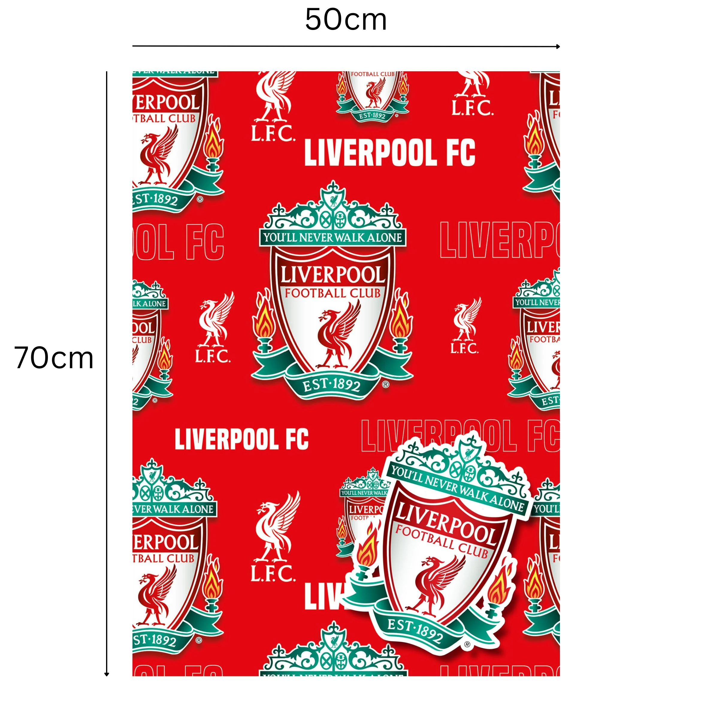 Liverpool FC 2 Sheets & 2 Tags Gift Wrap - Image 3
